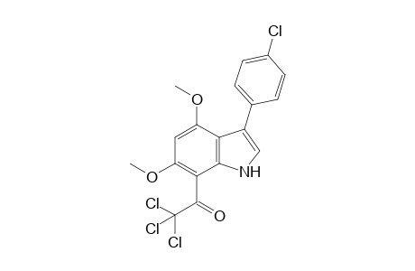 3-(4-Chlorophenyl)-4,6-dimethoxy-7-trichloroacetylindole