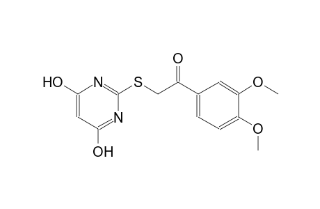 ethanone, 2-[(4,6-dihydroxy-2-pyrimidinyl)thio]-1-(3,4-dimethoxyphenyl)-