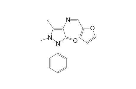 4-(2-Furfurylidenamino)-1,5-dimethyl-2-phenyl-pyrazol-3(2H)-one
