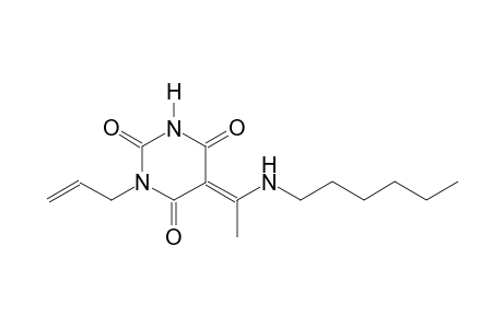 (5E)-1-allyl-5-[1-(hexylamino)ethylidene]-2,4,6(1H,3H,5H)-pyrimidinetrione