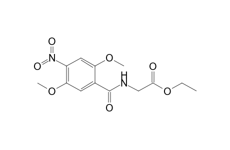 2-[(2,5-dimethoxy-4-nitro-benzoyl)amino]acetic acid ethyl ester