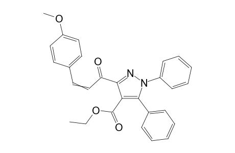 Ethyl 3-(3-(4-methoxyphenyl)acryloyl)-1,5-diphenyl-1H-pyrazole-4-carboxylate