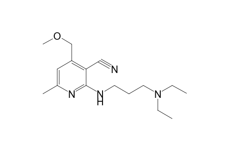2-{[3-(diethylamino)propyl]amino}-4-(methoxymethyl)-6-methylnicotinonitrile