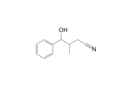 3-Methyl-4-oxidanyl-4-phenyl-butanenitrile