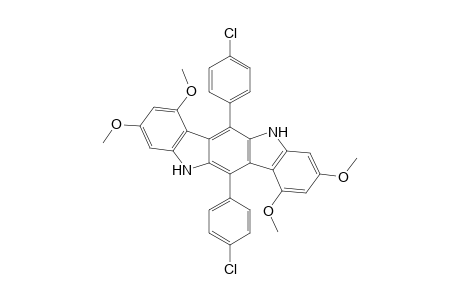 6,12-bis(4-chlorophenyl)-1,3,7,9-tetramethoxy-5,11-dihydroindolo[3,2-b]carbazole