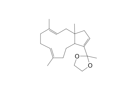 1-(5E,9E)-3a,6,10-Trimethyl-3,3a,4,7,8,11,12,12a-octahydrocyclopantatriencycloundecen-1-yl-ethanone dimethyl acetal