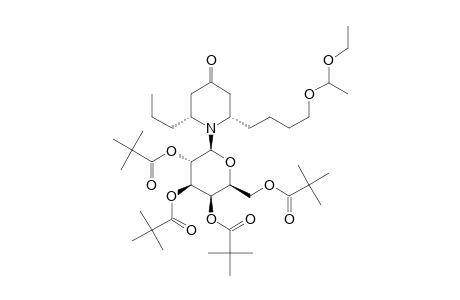 (2S,6R)-N-(2,3,4,6-TETRA-O-PIVALOYL-BETA-D-GALACTOPYRANOSYL)-2-(4-(1-ETHOXYETHYLOXY)-BUTYL)-6-PROPYL-PIPERIDIN-4-ONE