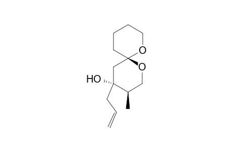 (3R,4R,6R)-4-Allyl-3-methyl-1,7-dioxaspiro[5.5]undecan-4-ol
