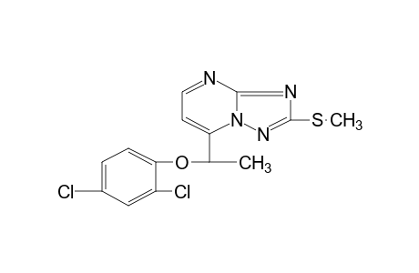 7-[1-(2,4-DICHLOROPHENOXY)ETHYL]-2-(METHYLTHIO)-s-TRIAZOLO[1,5-a]PYRIMIDINE