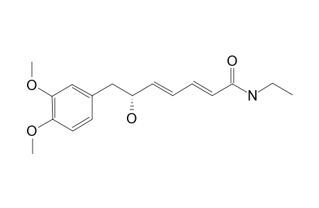 (-)-KUNSTLERAMIDE;(2E,4E)-7-(3',4'-DIMETHOXYPHENYL)-N-ETHYL-6-(R)-HYDROXYHEPTA-2,4-DIENAMIDE