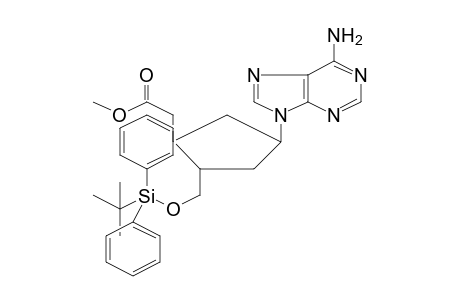 Methyl [4-(6-amino-9H-purin-9-yl)-2-(([tert-butyl(diphenyl)silyl]oxy)methyl)cyclopentyl]acetate
