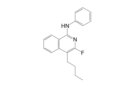 4-Butyl-3-fluoro-1-anilino-isoquinoline