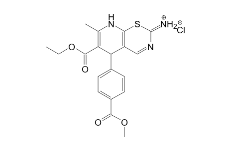 6-Ethoxycarbonyl-7-methyl-5-(4-methoxycarbonylphenyl)-5,8-dihydro-2H-pyrido[3,2-e][1,3]thiazin-2-iminium chloride
