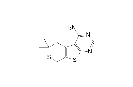 6,6-Dimethyl-5,8-dihydro-6H-thiopyrano[4',3':4,5]thieno[2,3-d]pyrimidin-4-amine