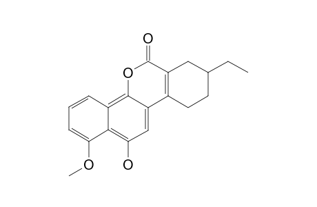 8-ETHYL-12-HYDROXY-1-METHOXY-7,8,9,10-TETRAHYDRO-6H-BENZO-[D]-NAPHTHO-[1,2-B]-PYRAN-6-ONE