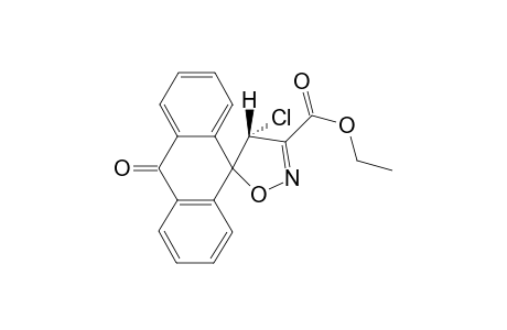 Ethyl 4'chloro-10-oxospiro[anthracene-(10H)9,5'-(4'H)-isoxazole]-3-carboxylate