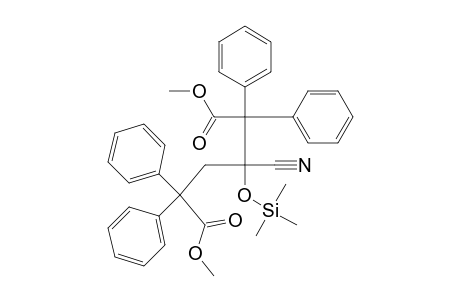 Dimethyl 3-cyano-2,2,5,5-tetraphenyl-3-[ (trimethylsilyl) oxy] hexanedioate