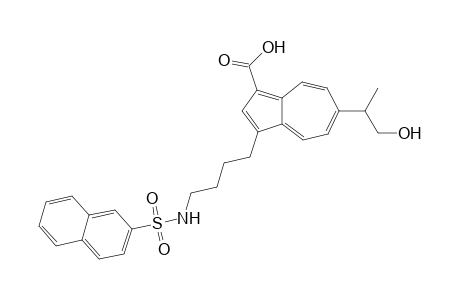 6-(1-hydroxypropan-2-yl)-3-(4-(naphthalene-2-sulfonamido)butyl)azulene-1-carboxylic acid