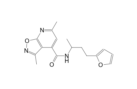 isoxazolo[5,4-b]pyridine-4-carboxamide, N-[3-(2-furanyl)-1-methylpropyl]-3,6-dimethyl-