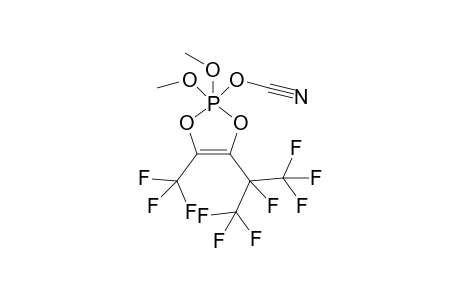 2,2-Dimethoxy-2-isocyanato-4-trifluoromethyl-5-[1',2',2',2'-tetrafluoro-1'-(trifluoromethyl)ethyl]-1,3,2lambda(5)-sigma(5)-dioxaphospholene-(4)