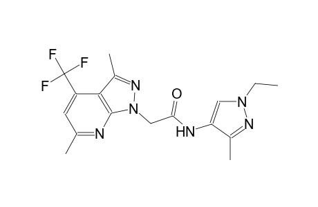 1H-pyrazolo[3,4-b]pyridine-1-acetamide, N-(1-ethyl-3-methyl-1H-pyrazol-4-yl)-3,6-dimethyl-4-(trifluoromethyl)-