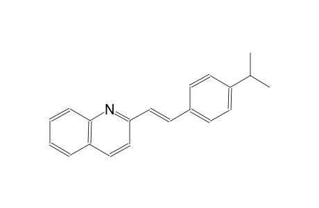 2-[(E)-2-(4-isopropylphenyl)ethenyl]quinoline