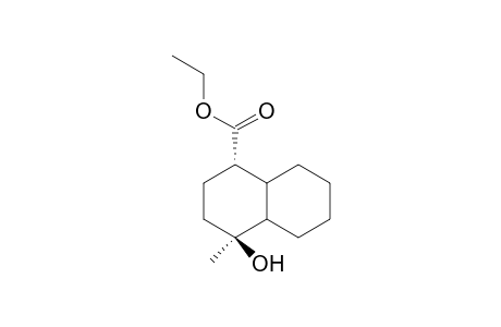 4a(2H)-Naphthalenecarboxylic acid, octahydro-2-hydroxy-2-methyl-, ethyl ester, (2.alpha.,4a.beta.,8a.alpha.)-