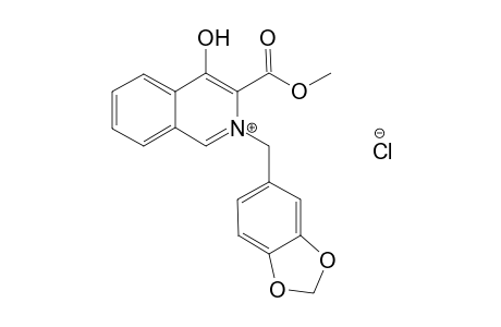 2-(1,3-benzodioxo-5-ylmethyl)-4-hydroxy-3-methoxycarbonylisoquinoline-2-ium chloride