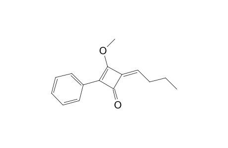 (Z)-3-Methoxy-2-phenyl-4-(1-propylmethylene)-2-cyclobuten-1-one