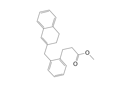 Hydrocinnamic acid, o-[(3,4-dihydro-2-naphthyl)methyl]-, methyl ester