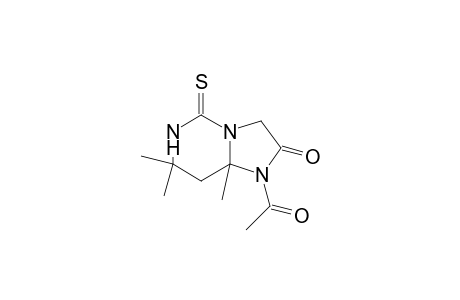 imidazo[1,2-c]pyrimidin-2(3H)-one, 1-acetylhexahydro-7,7,8a-trimethyl-5-thioxo-