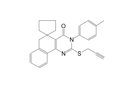 2-(prop-2-yn-1-ylthio)-3-(p-tolyl)-3H-spiro[benzo[h]quinazoline-5,1'-cyclopentan]-4(6H)-one