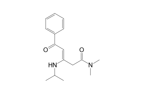 N,N-Dimethyl-3-isopropylamino-5-oxo-5-phenyl-3-pentenamide