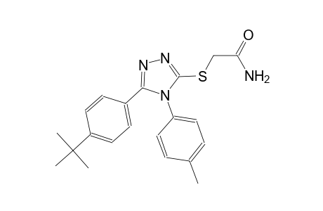 2-{[5-(4-tert-butylphenyl)-4-(4-methylphenyl)-4H-1,2,4-triazol-3-yl]sulfanyl}acetamide