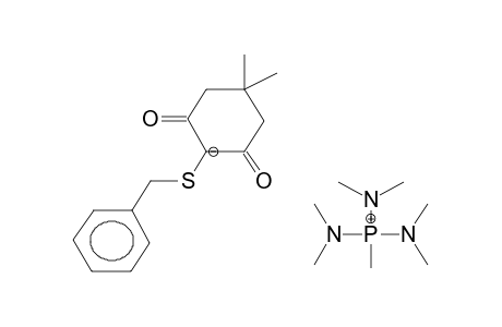 HEXAMETHYLTRIAMINO(METHYL)PHOSPHONIUM 2-BENZYLSULPHENYLDIMEDONE