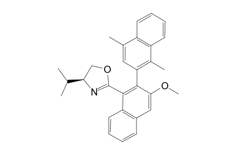 (4S)-4-ISOPROPYL-2-(3-METHOXY-1',4'-DIMETHYL-2,2'-BINAPHTHALEN-1-YL)-4,5-DIHYDROOXAZOLE