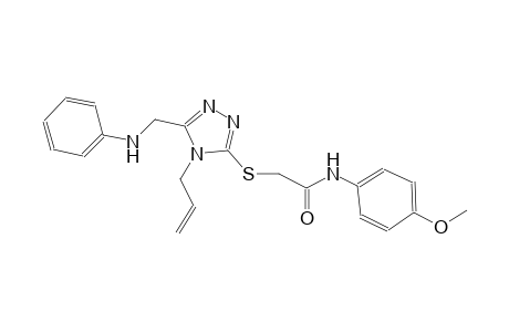 2-{[4-allyl-5-(anilinomethyl)-4H-1,2,4-triazol-3-yl]sulfanyl}-N-(4-methoxyphenyl)acetamide