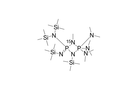 [1-N15]-1-METHYL-2-BIS-(TRIMETHYLSILYL)-AMINO-2-TRIMETHYLSILYL-IMINO-3-TMS-4-TRIS-(NME2)-1.3.2-LAMBDA(5),4-LAMBDA(5)-DIAZADIPHOSPHETIDINE