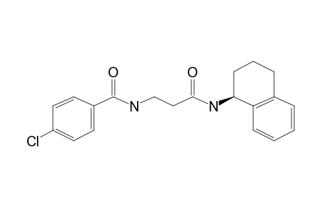 (S)-4-Chloro-N-(3-oxo-3-((1,2,3,4-tetrahydronaphthalen-1-yl)amino)propyl)benzamide