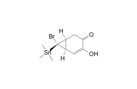 (1a,6a,7b)-7-bromo-4-hydroxy-7-trimethylstannylbicyclo[4.1.0]hept-4-en-3-one