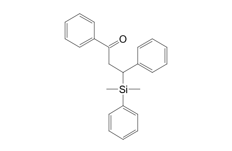 3-[Dimethyl(phenyl)silyl]-1,3-diphenyl-1-propanone