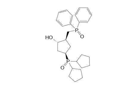 t-4-(Dicyclopentylphosphinoyl)-t-2-[(2-diphenylphosphinoyl)methyl]-r-1-cyclopentanol