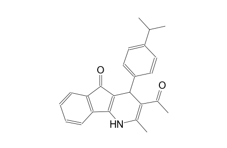 3-acetyl-4-(4-isopropylphenyl)-2-methyl-1,4-dihydro-5H-indeno[1,2-b]pyridin-5-one