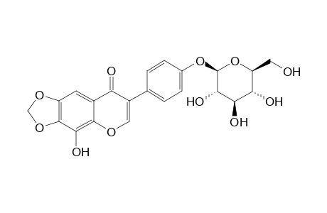 Irilone-4'-.beta.,D-glucopyranoside