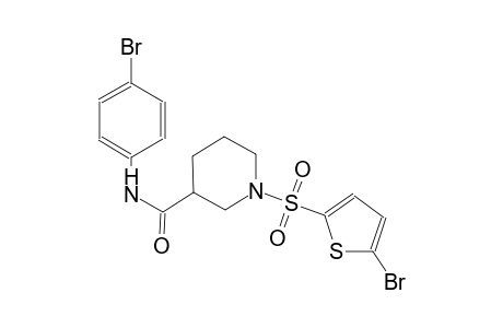 N-(4-bromophenyl)-1-[(5-bromo-2-thienyl)sulfonyl]-3-piperidinecarboxamide