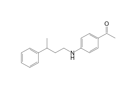 1-{4-[(3-Phenylbutyl)amino]phenyl}-1-ethanone