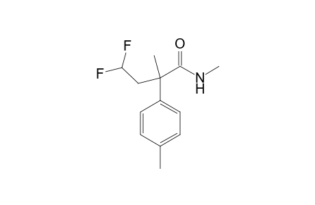 4,4-Difluoro-2-(4-methylphenyl)-2-methyl-N-methylbutanamide
