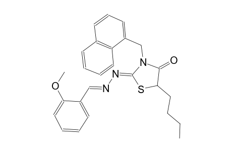 2-methoxybenzaldehyde [(2Z)-5-butyl-3-(1-naphthylmethyl)-4-oxo-1,3-thiazolidin-2-ylidene]hydrazone