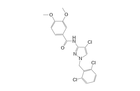 N-[4-chloro-1-(2,6-dichlorobenzyl)-1H-pyrazol-3-yl]-3,4-dimethoxybenzamide