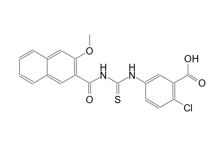 2-chloro-5-({[(3-methoxy-2-naphthoyl)amino]carbothioyl}amino)benzoic acid